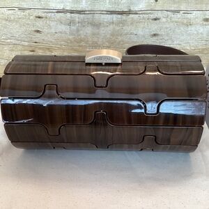 Cult Gaia Kessia Shoulder Bag – Brown Marbled Acrylic